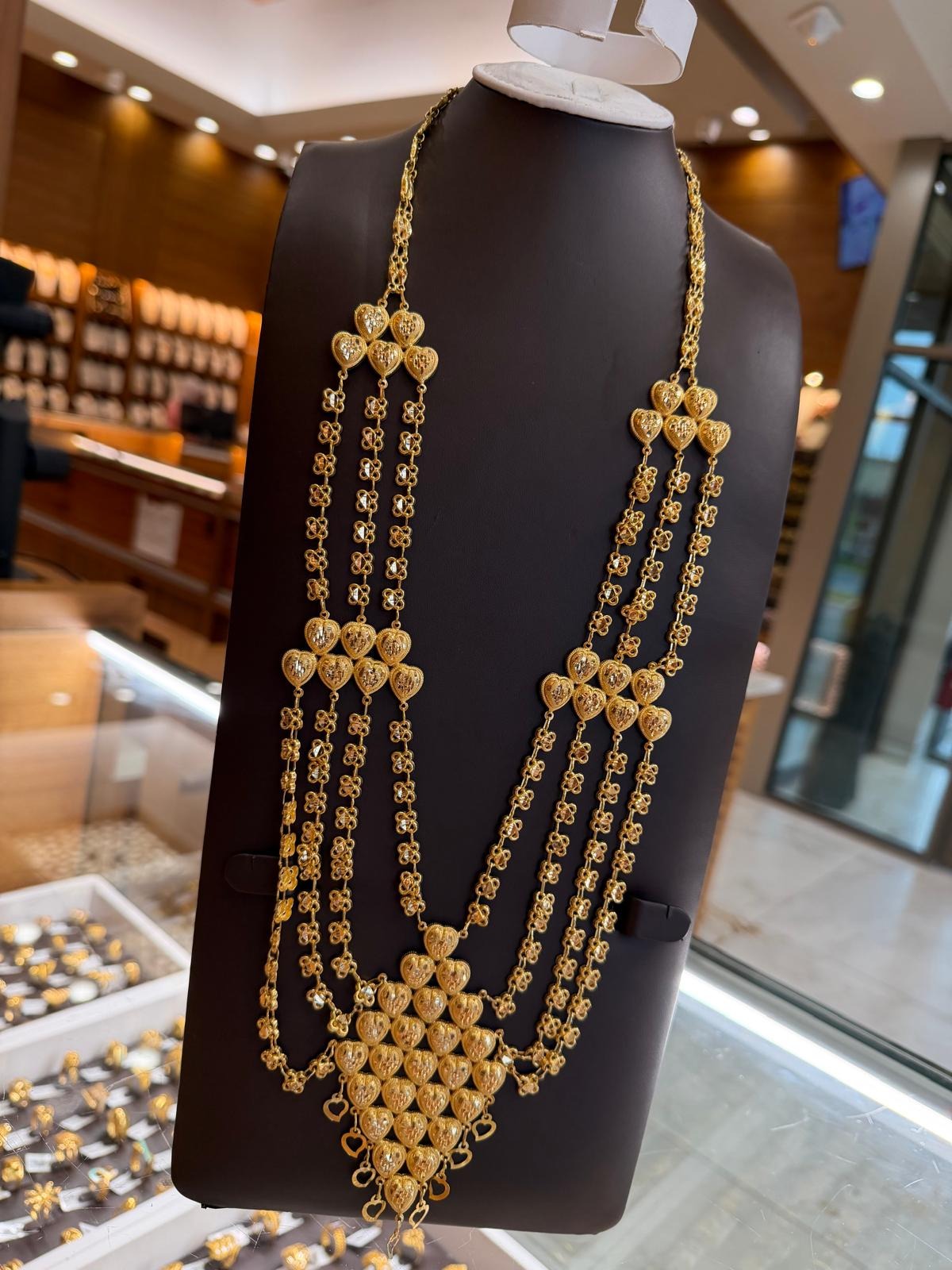 21K Gold Long Necklace - SW33365